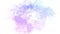 Animated twinkling stained background seamless loop video - watercolor splotch effect - color white blue violet purple lavender
