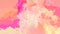 Animated twinkling stained background seamless loop video - watercolor splotch effect - cute pastel color pink orang