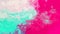 Animated twinkling stained background seamless loop video - watercolor splotch effect - mint green hot pink magenta color