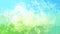 Animated twinkling stained background seamless loop video - watercolor splotch effect - sky blue and meadow green spring color
