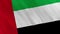 Animated United Arab Emirates Flag Waving in the Wind