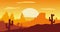 Animated video background rocky mountains scenery with hot sun