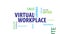 Animated Virtual Workplace Word Cloud