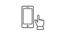 Animated voting related icon. Filling out the ballot in political elections. Poll of voters. A check mark on the paper. AnimationS