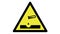 Animated warning corrosive sign