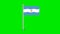Animated waving Argentina flag
