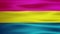 Animated waving Pan sexual Pride flag. Lgbtq, equality, pride week