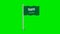 Animated waving Saudi Arabia flag. Animation, motion graphics