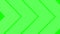 Animated white arrows, shevrons, chevron pattern, white arrows on green screen