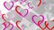 Animated White Background With Red Hearts