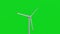 Animated windmill isolated on chromakey background.