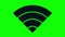Animated wireless network icon