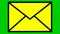 Animated yellow icon of envelope. Symbol of e-mail. Concept of communication, mail, post, message, letter. Looped video.