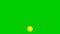 Animated yellow icon of Wi-Fi. Looped video isolated on green background.