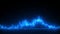 Animation of audio visualizer on black background. Color music equalizer