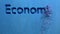 Animation of carved word economic growth