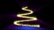 Animation of a Christmas tree made of particles