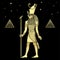 Animation color portrait: Ancient Egyptian god Horus in  guise of Falcon. View profile.