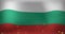Animation of confetti over flag of bulgaria