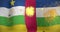 Animation of confetti over flag of central african republic
