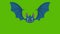 Animation of cute cartoon halloween bat