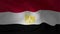 Animation of Egypt flag waving in the wind