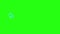 Animation electric on green screen background