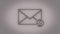 Animation of Email envelope with auto counting number. Message inbox, incoming messages or emails. Email icon with