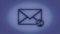 Animation of Email envelope with auto counting number. Message inbox, incoming messages or emails. Email icon with