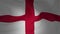 Animation of England flag waving in the wind