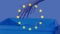 Animation of European Union flag