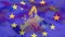 Animation of European Union flag