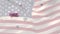 Animation of flag of america and social media messages