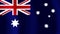 Animation of the flag of the Australia