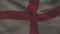 Animation of flag of england waving over fireworks