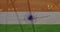 Animation of flag of india over pylons