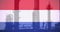 Animation of flag of netherlands over factory