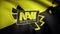 Animation of flag with symbol of Cybergaming Navi Natus Vincere. Editorial animation