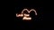Animation flashing neon sign \\\'I love you mom\\\' Mother\\\'s day. Happy Mothers Day neon sign fire effect.
