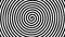 Animation Footage of twisted circle black and white optical illusion Moving Around in Spiral