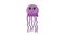 The animation forms an icon of a jellyfish