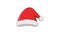 Animation forms a Santa Claus hat icon
