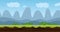 Animation : game background in the style of cartoon mountains in a cool natural area