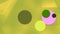 Animation geometry mix background. Seamless motion of pastel balls over minimal squared yellow pattern.