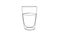 Animation - The glass with orange juice is drawing on the white background
