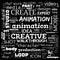 animation graphic, design, text word cloud, use for banner, painting, motivation, web-page, website background, t-shirt & shirt