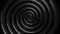 Animation of a gray twisted spiral. Animation. Hypnotizing black and grey spiral turning