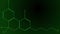 Animation green line draws the cannabinol molecule