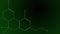 Animation green line draws the tetrahydrocannabinol molecule