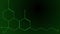 Animation green line draws the tetrahydrocannabinol molecule